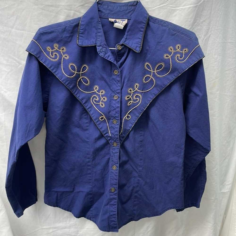 Vintage Circle T western embroidered shirt ladies… - image 1