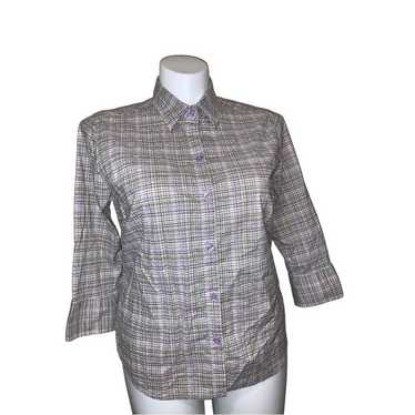 Eddie Bauer EST 1920 Vintage Plaid Shirt, Size L - image 1