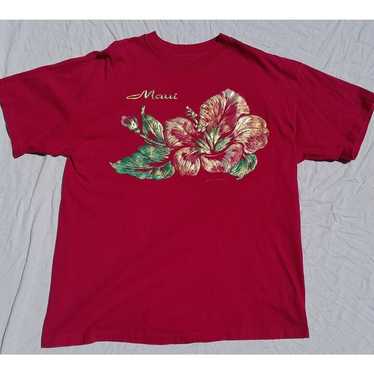 Vintage Single Stitch Maui Hawaii Gold Hibiscus F… - image 1