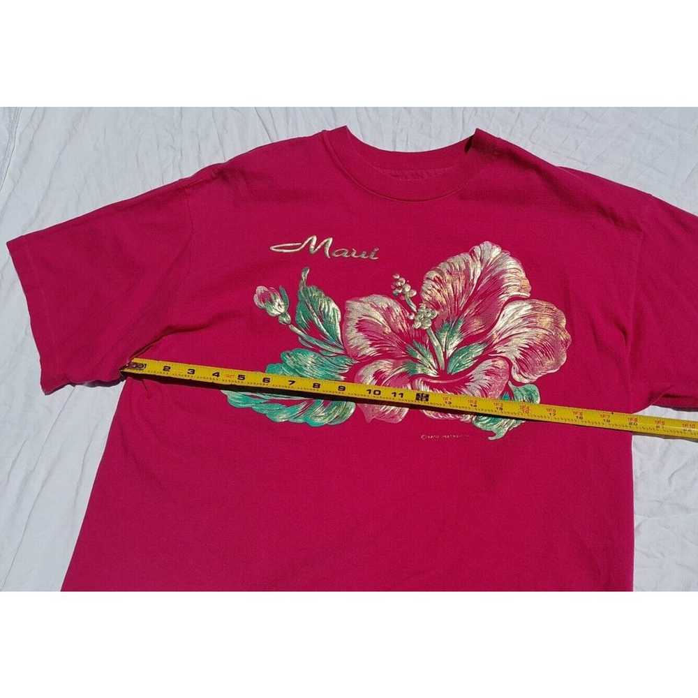 Vintage Single Stitch Maui Hawaii Gold Hibiscus F… - image 9