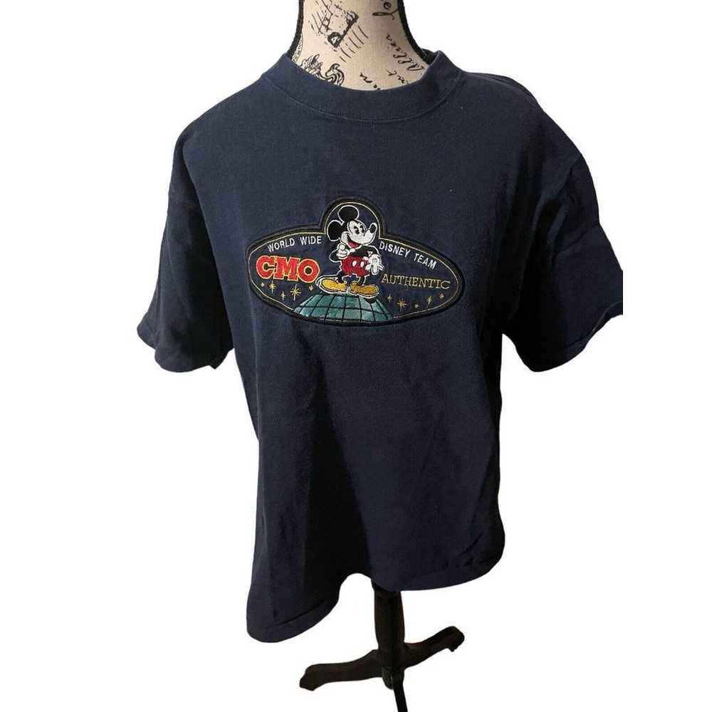 Vintage Disney Cast Worldwide Team Mickey Mouse T… - image 1