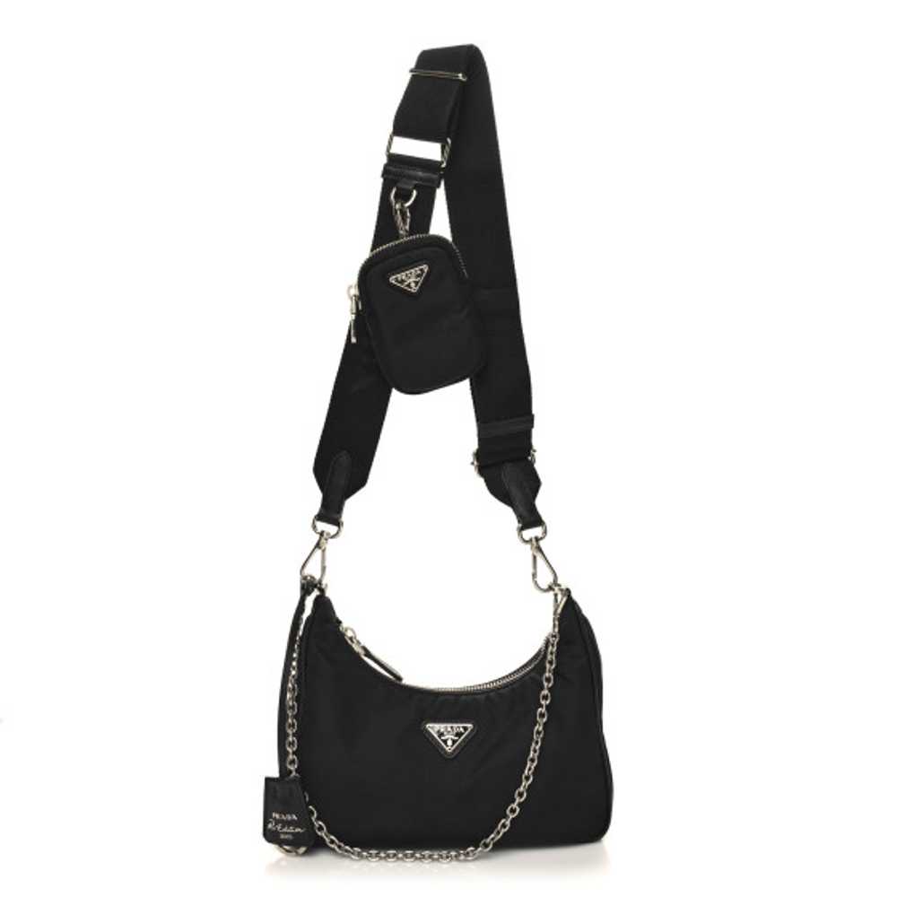 PRADA Nylon Re-Edition 2005 Shoulder Bag Black - image 1