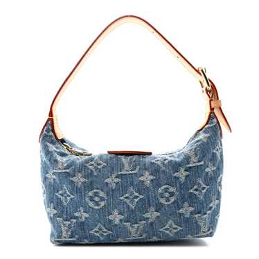 LOUIS VUITTON Monogram Denim Hills Pochette Blue - image 1