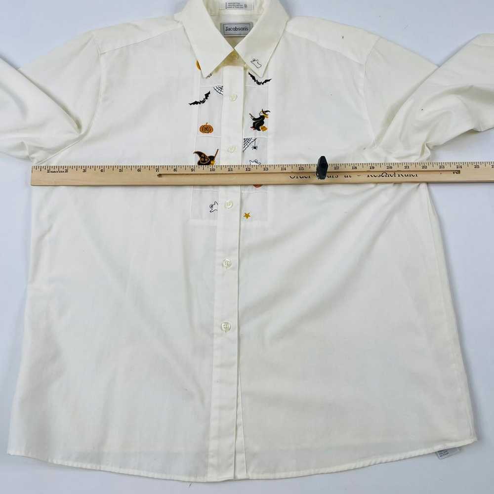 Vintage 90s Halloween Button Shirt - image 3