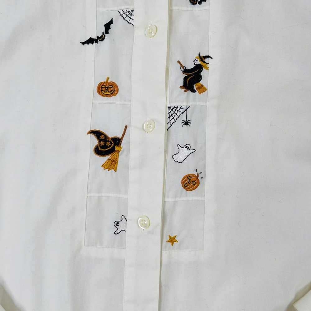 Vintage 90s Halloween Button Shirt - image 5