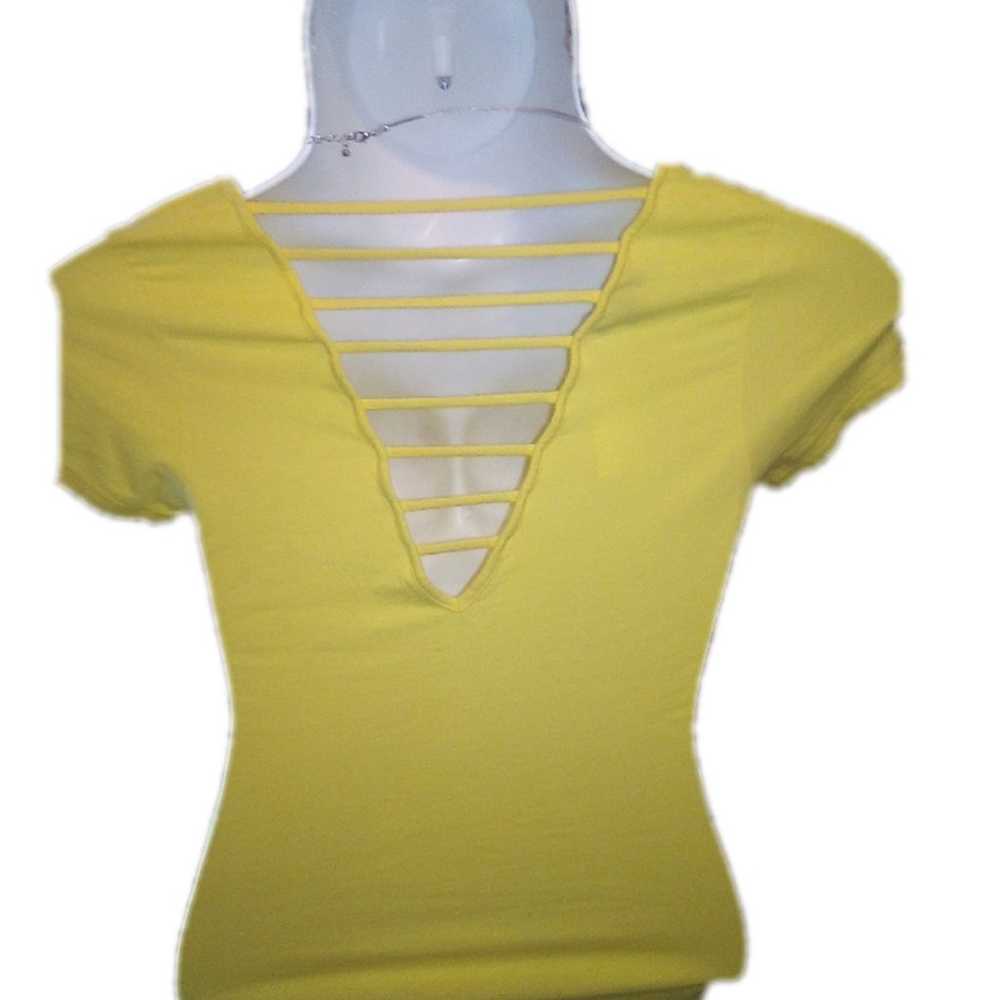 Yellow Bebe crystal top sz.L - image 2