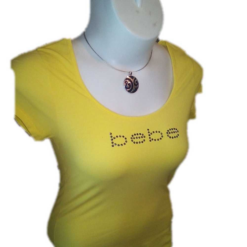 Yellow Bebe crystal top sz.L - image 3