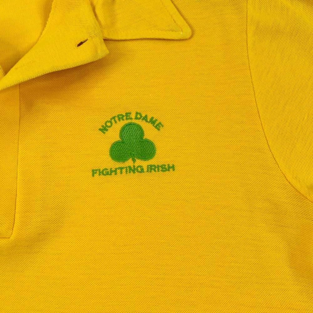 70s Notre Dame Stitched Polo Shirt - image 2