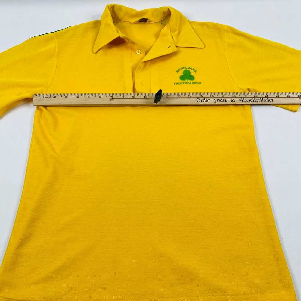 70s Notre Dame Stitched Polo Shirt - image 4