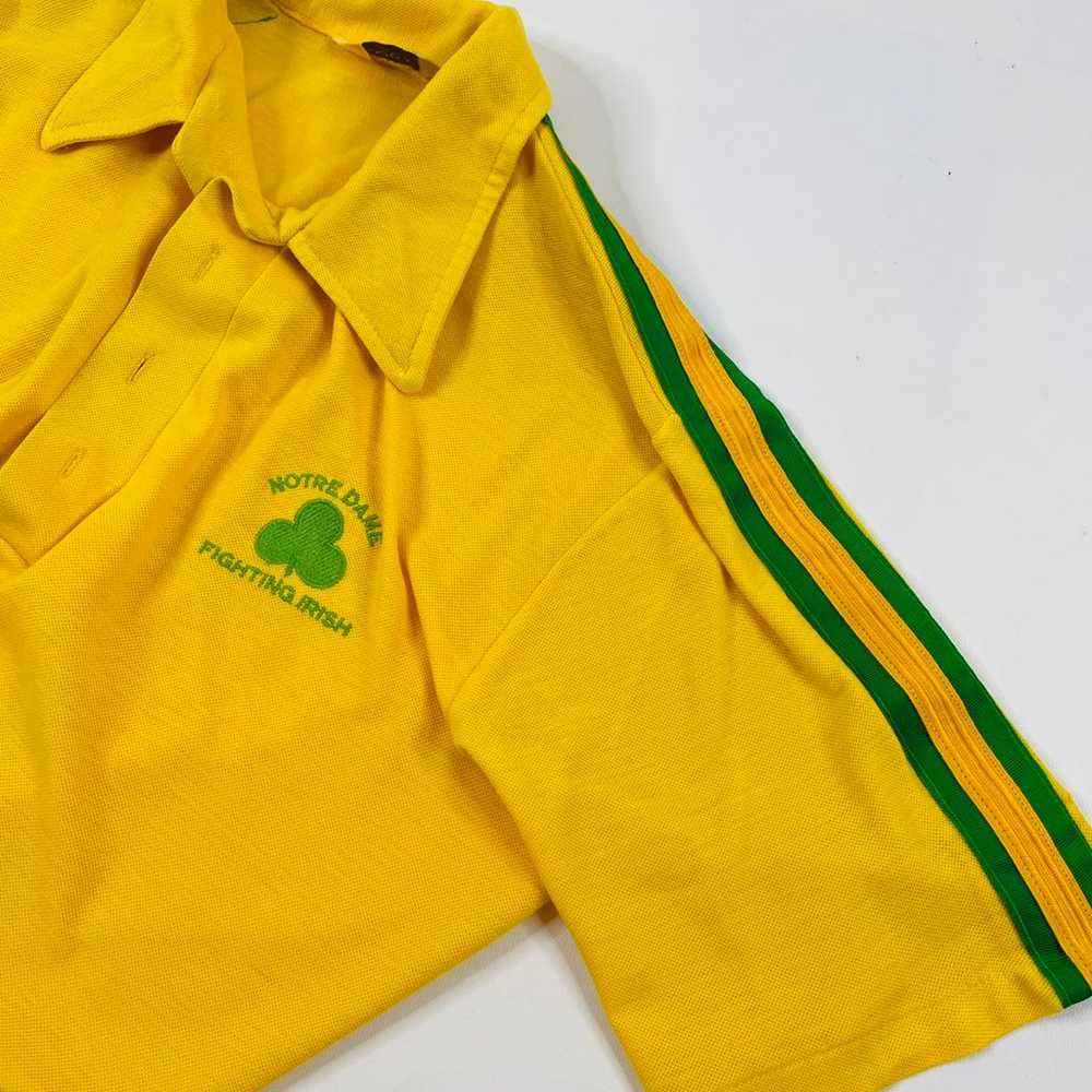 70s Notre Dame Stitched Polo Shirt - image 6