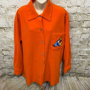 Vintage Disney Catalog Orange Fleece Winnie The P… - image 1