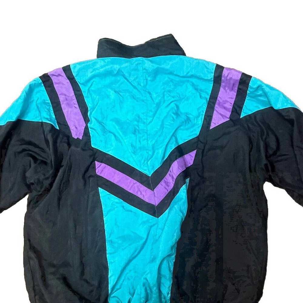 Vtg 80s LAVON Cheerful Corp Womens Black Purple R… - image 2