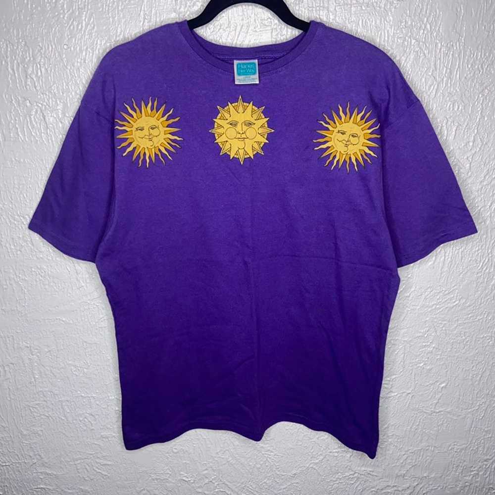 Vintage Sunshine Graphic T-Shirt Top - image 2