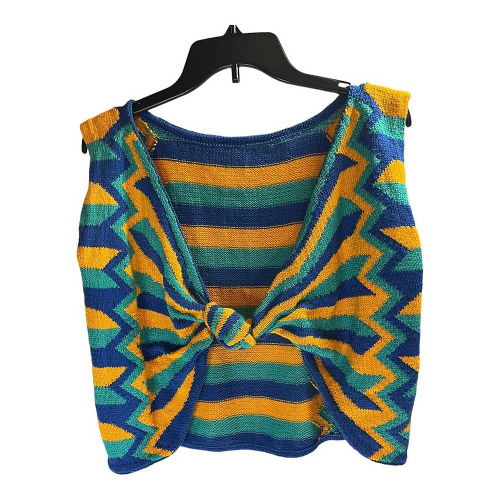 Vintage Helen Homonn Hand Knitted Top - image 1