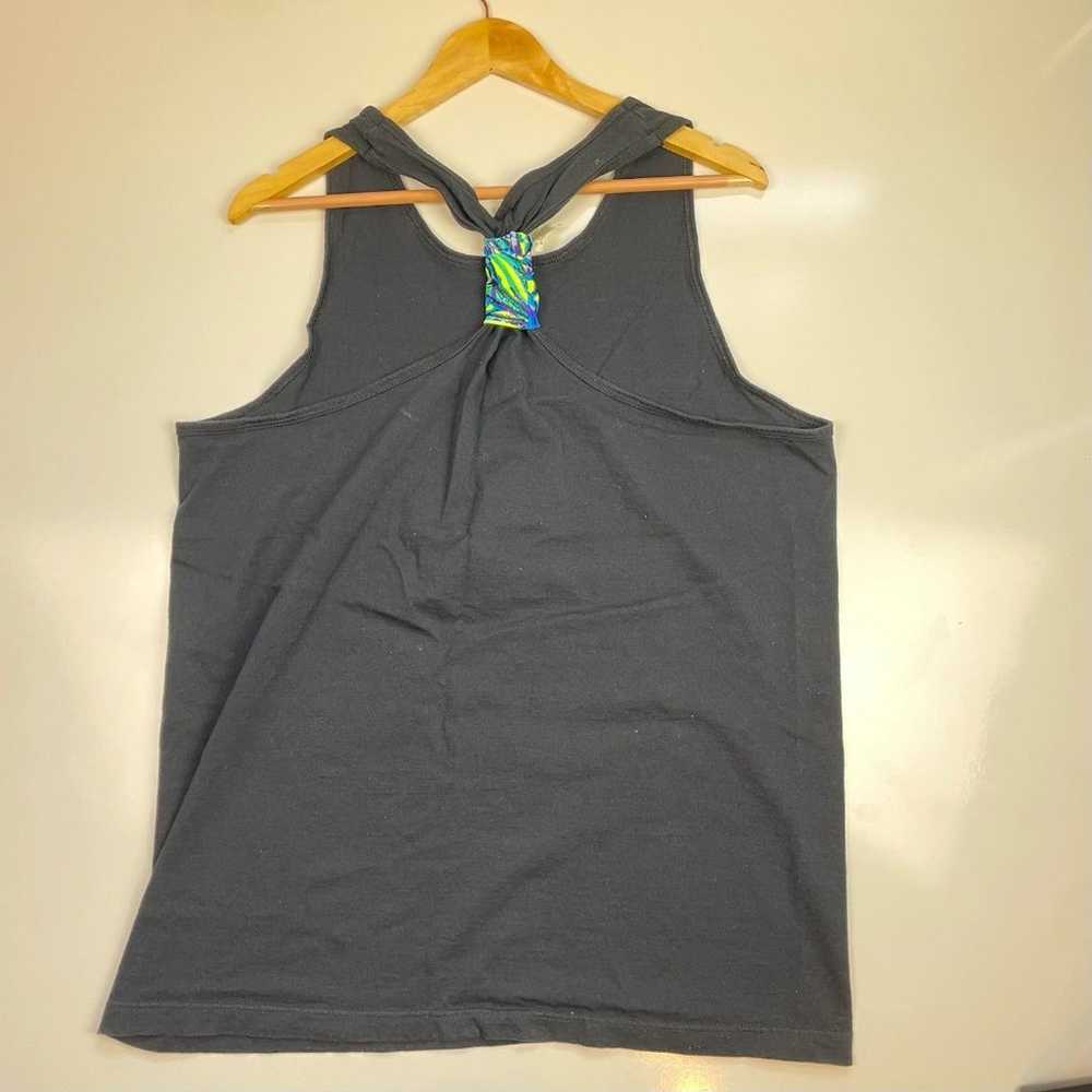 80s Jantzen Beach Tank Neon Razerback Tank Tee Un… - image 8