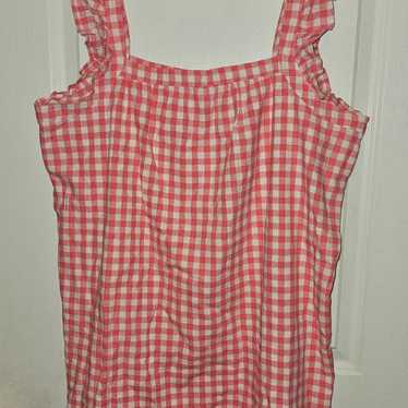 Vineyard Vines Checked Dress Large