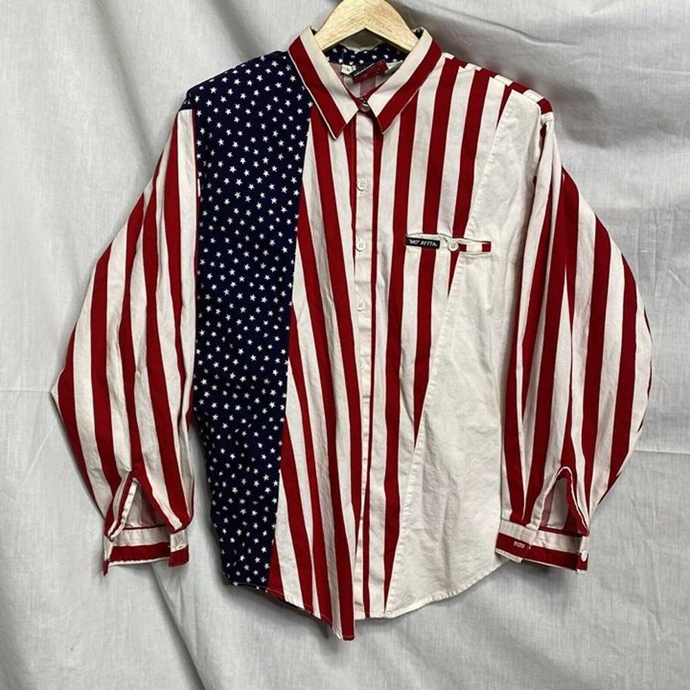 Womens Mo Betta western Stars & Stipes USA shirt … - image 1