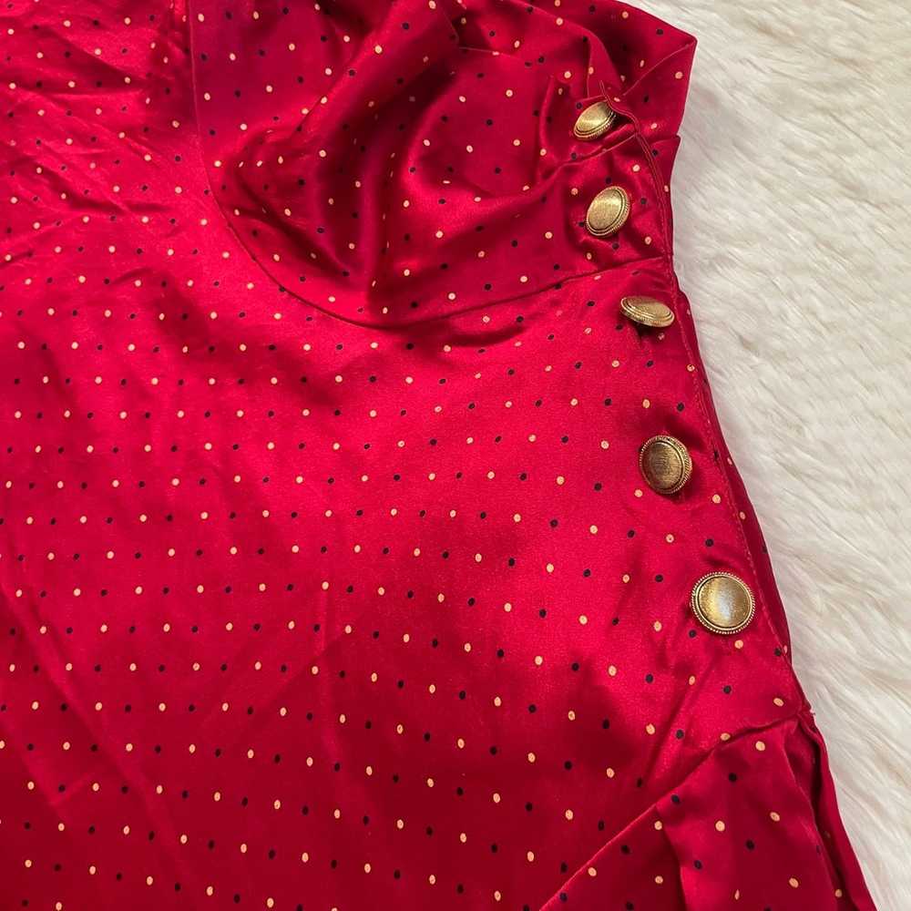 Vintage 80s Liz Claiborne collection polka dot sm… - image 4