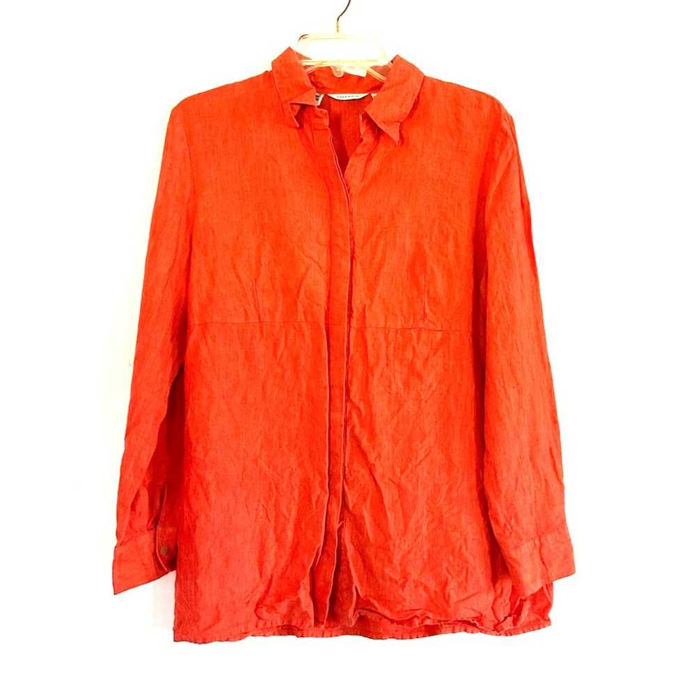 Richard Malcolm Vintage Coral Irish Linen Long Sl… - image 7