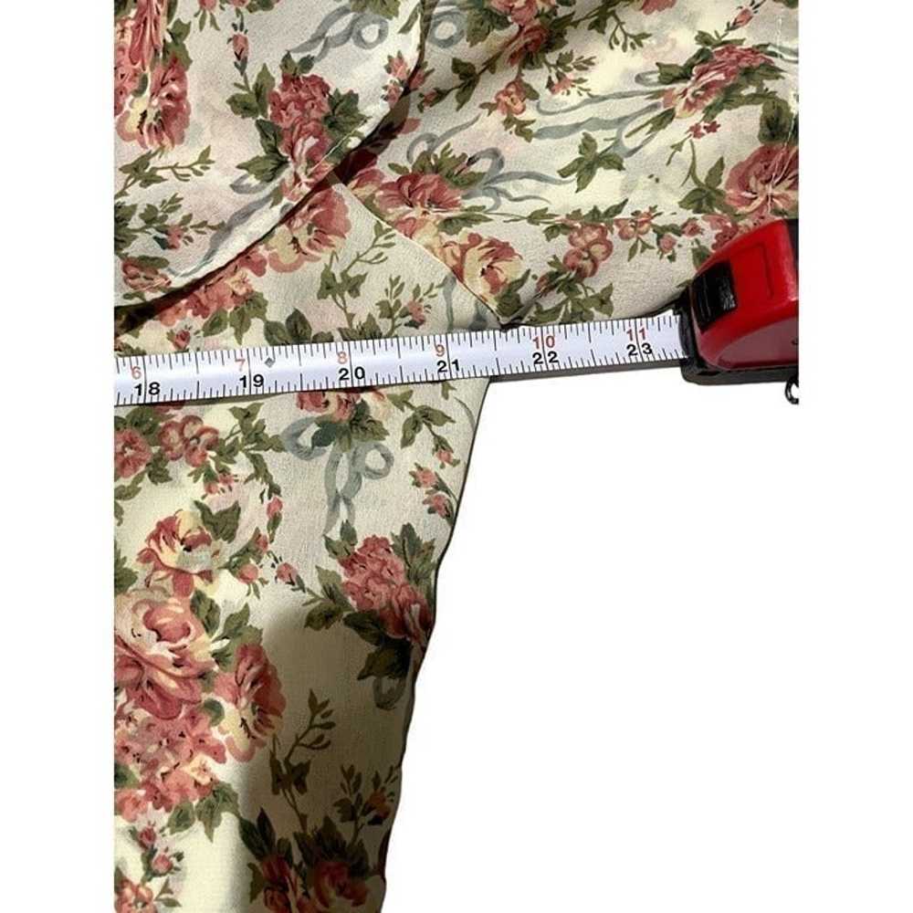 VINTAGE FRITZ & FLOYD FLORAL BUTTON DOWN WOMAN'S … - image 6