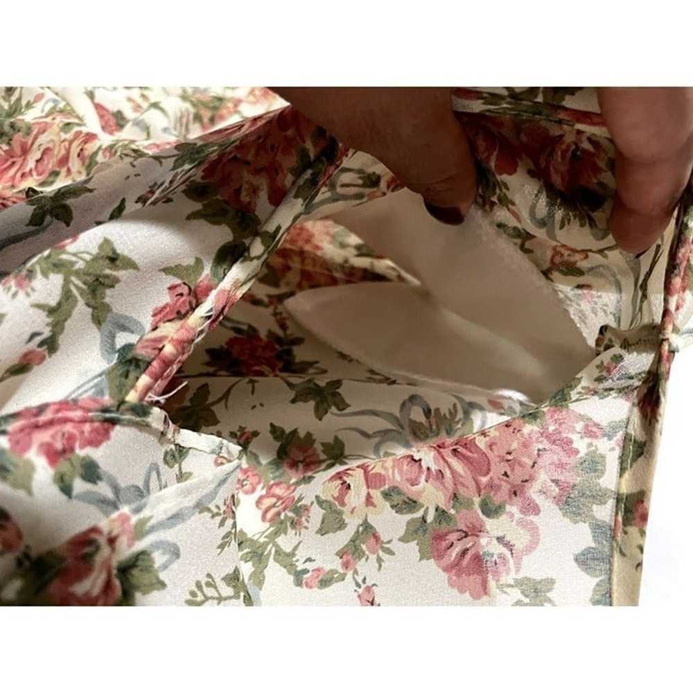 VINTAGE FRITZ & FLOYD FLORAL BUTTON DOWN WOMAN'S … - image 8