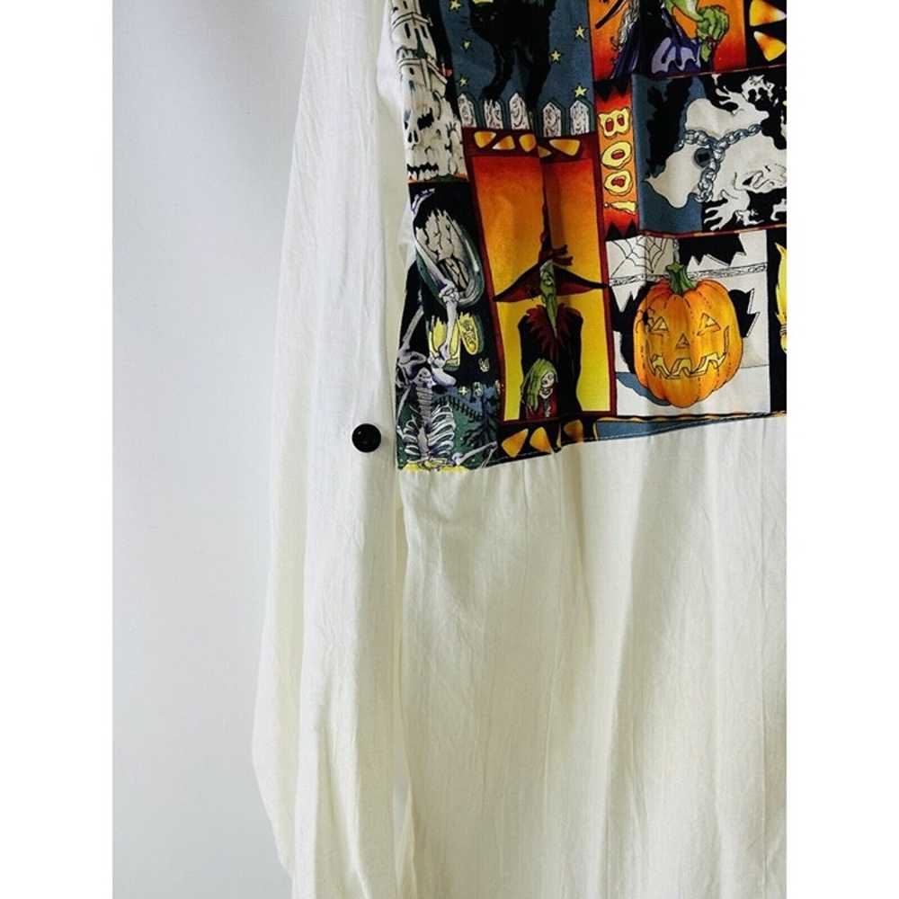 VTG 90s Womens Large Halloween Pumpkins Vampires … - image 6