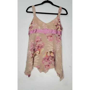 Vintage Y2K Gap Size 12 Pink Floral Fairy Handker… - image 1