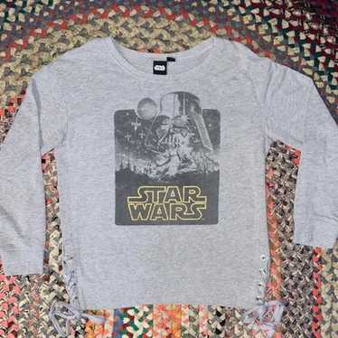 Vintage Looking Star Wars Brand Sweatshirt Lace Up