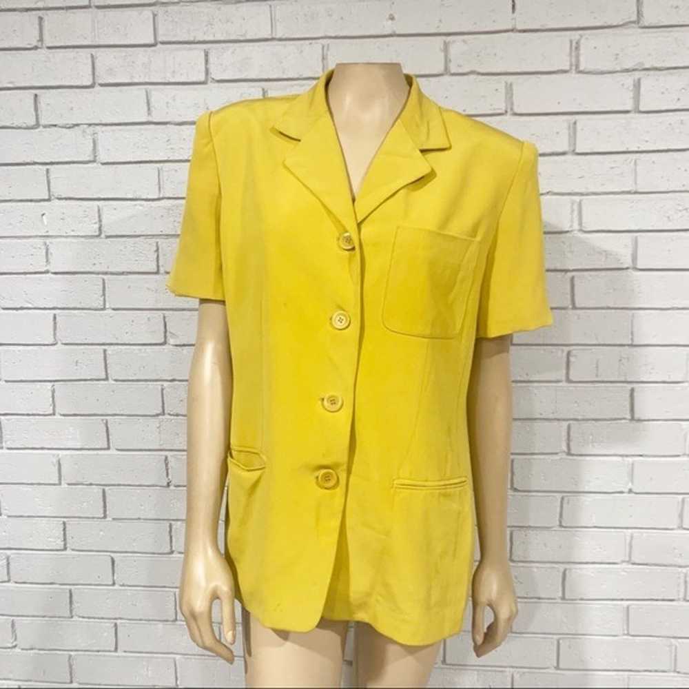 Jones New York Women’s Silk Yellow Top - image 11