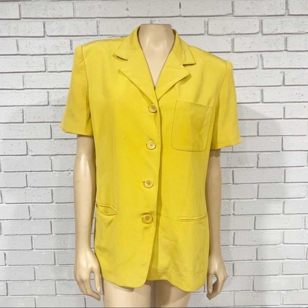 Jones New York Women’s Silk Yellow Top - image 1