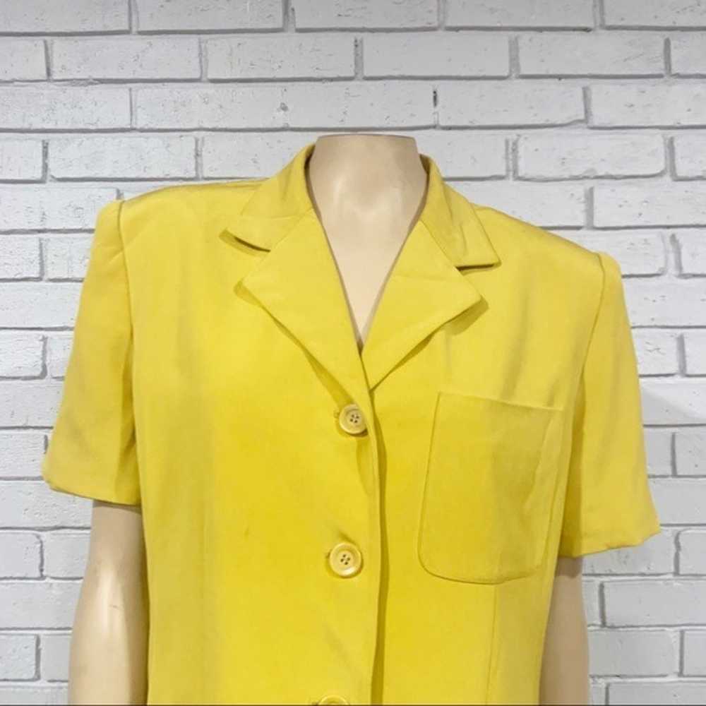 Jones New York Women’s Silk Yellow Top - image 2