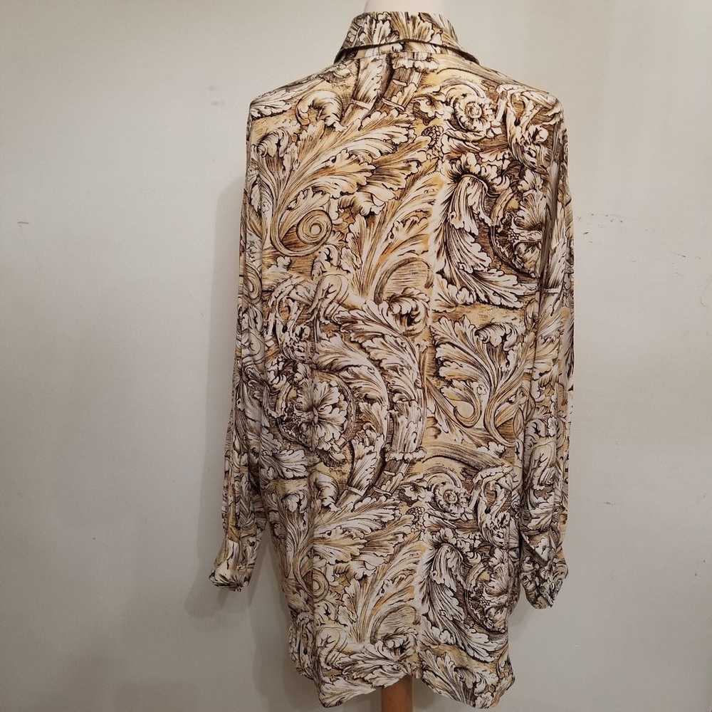 100% art nouveau silk blouse - image 3