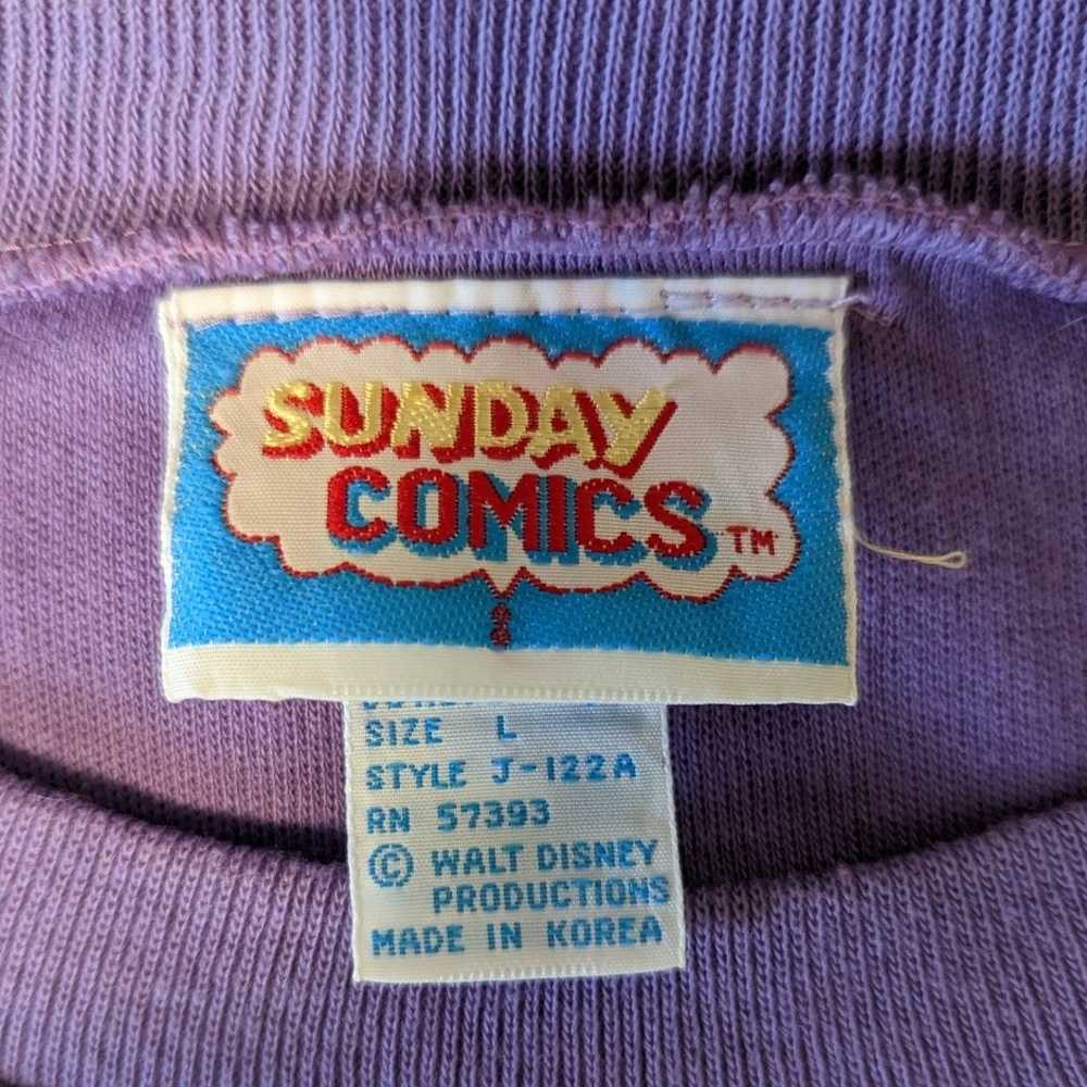 Vintage Sunday Comics Short Sleeve Sweatshirt Mic… - image 7