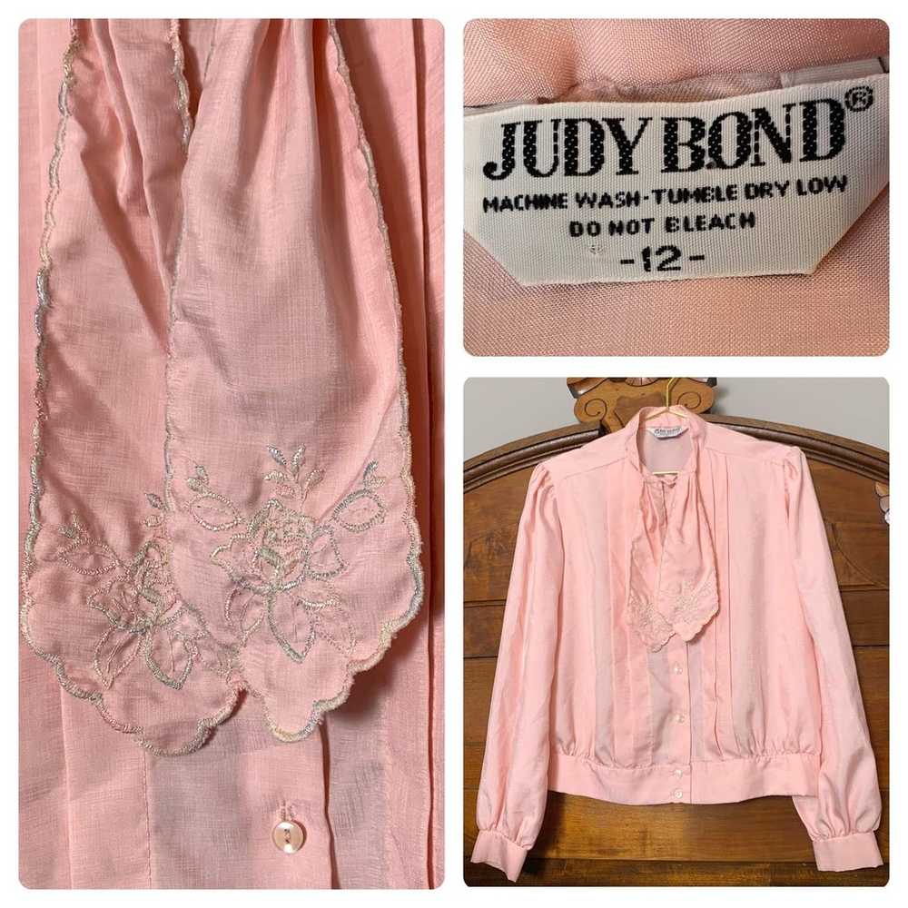 Vintage 1970s Judy Bond Western Cottagecore Blous… - image 1