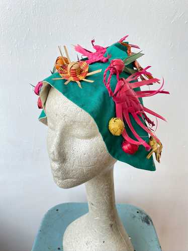 1940’s Kooky Green Beach Hat