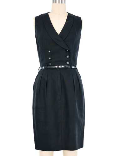 1996 Chanel Black Linen Dress