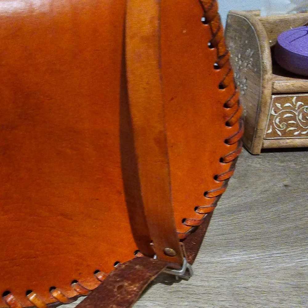 Mexican Goatskin Leather Purse boho chic - image 5