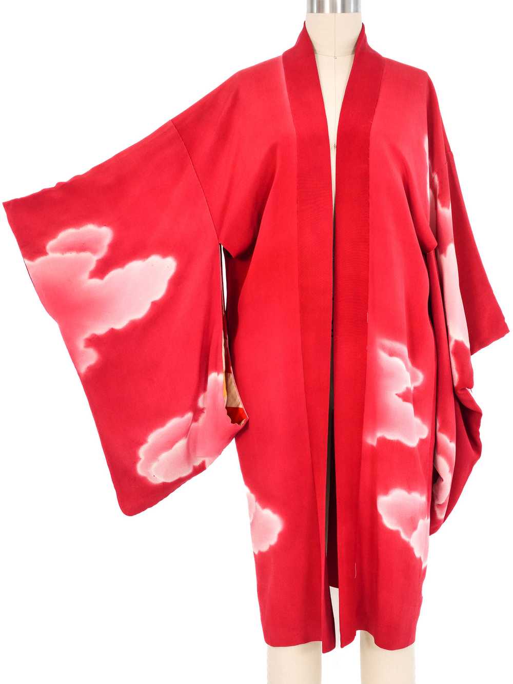 Airbrushed Cloud Print Kimono - image 1