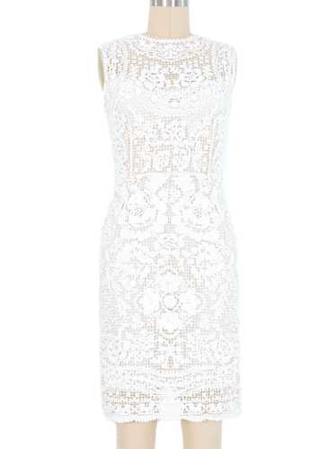 Dolce and Gabbana Crochet White Lace Dress