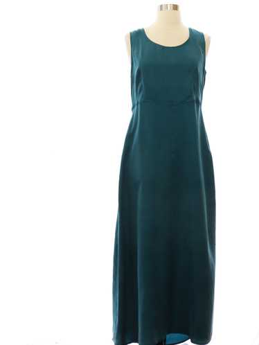 1990's Karin Stevens Rayon Maxi Dress - image 1