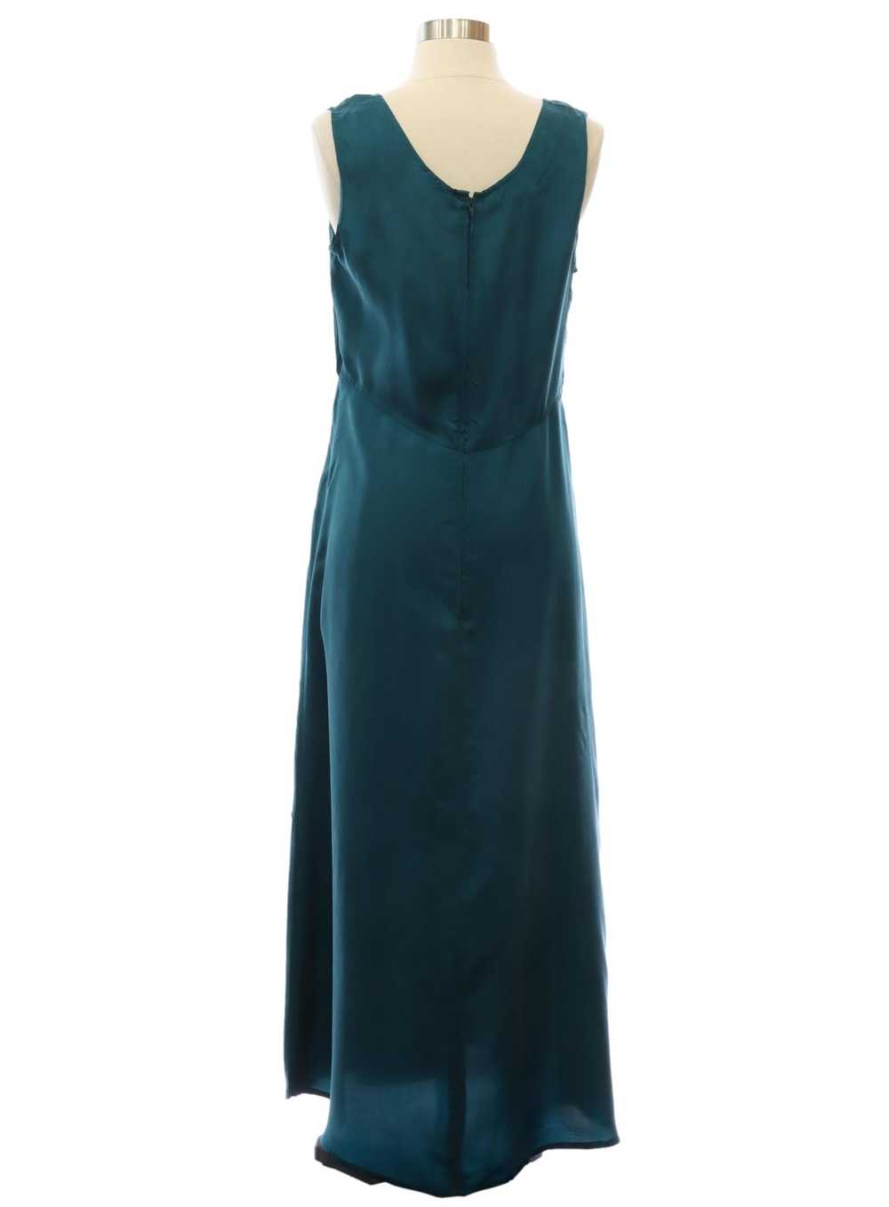 1990's Karin Stevens Rayon Maxi Dress - image 3