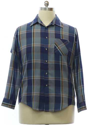 1980's Townsley Mens Plaid Townsley Shirt