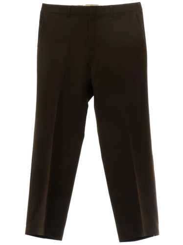 1970's Haggar Magic Stretch Mens Dark Brown Haggar