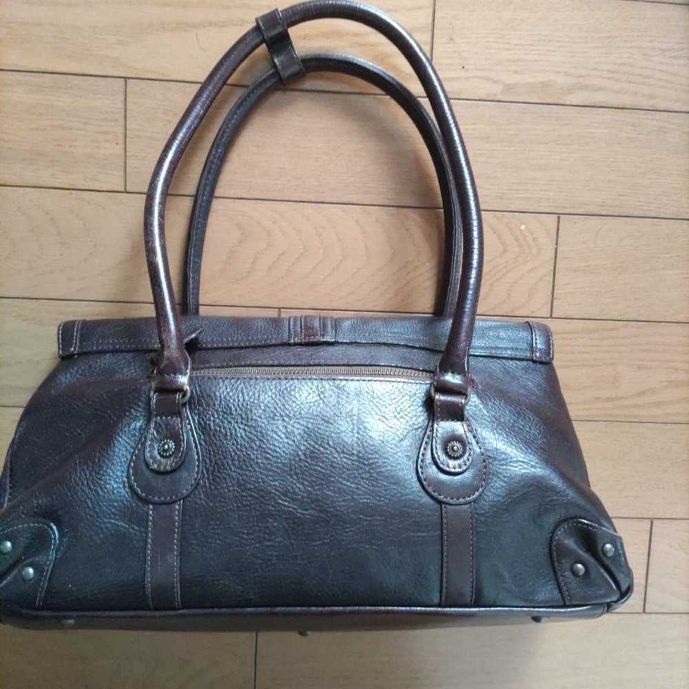 Dakota Leather Handbag (Dark Brown) - image 2