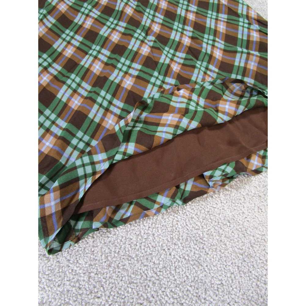 Reformation Reformation Skirt Womens 8 Green/Brow… - image 2