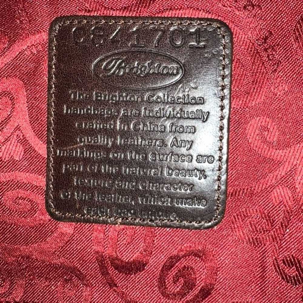 Brighton Drawstring Cinclaire Vintage Brown Leath… - image 6