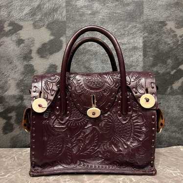 Carving Tribes Grace Continental Handbag Leather - image 1