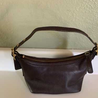 Coach Vintage 9844 Demi Hobo Baguette Brown Leath… - image 1