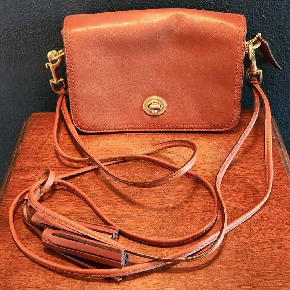 Vintage Coach Penny Legacy Crossbody Purse Brown - image 1