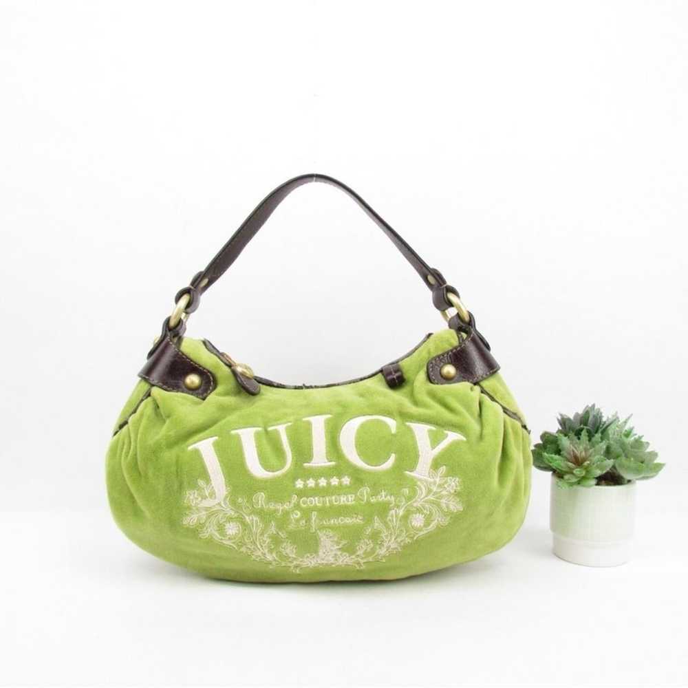 Vintage Juicy Couture Y2K Green Velour Bag - image 1